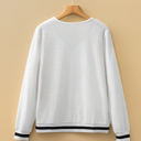  Greta Trim Pullover Waffle Top