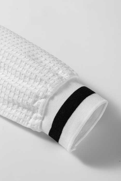 Greta Trim Pullover Waffle Top