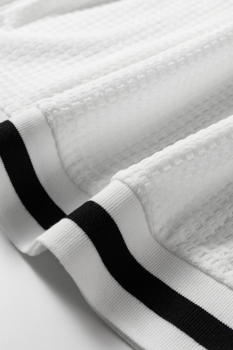 Greta Trim Pullover Waffle Top