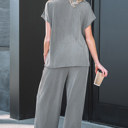  Guinevere Ribbed High Loose Tee