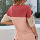  Guinevere Slits Half Sleeve Top