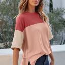  Guinevere Slits Half Sleeve Top