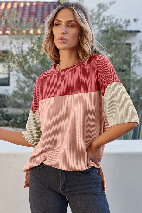 Guinevere Slits Half Sleeve Top