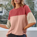  Guinevere Slits Half Sleeve Top