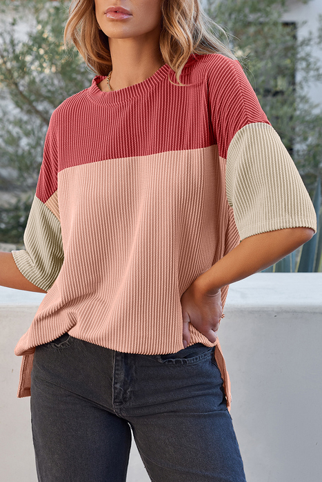 Guinevere Slits Half Sleeve Top