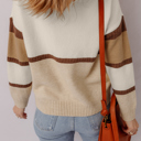  Guinevere Zipped Collared Pullover Sweater