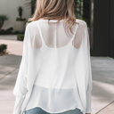  Gwen Sleeve Dolman Blouse Long Sleeve Top