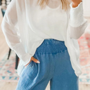  Gwen Sleeve Dolman Blouse Long Sleeve Top