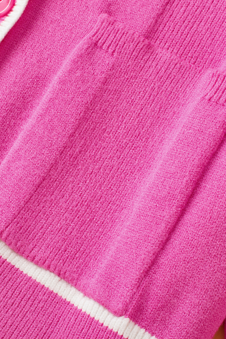 Hadlee Color Contrast Side Cardigan