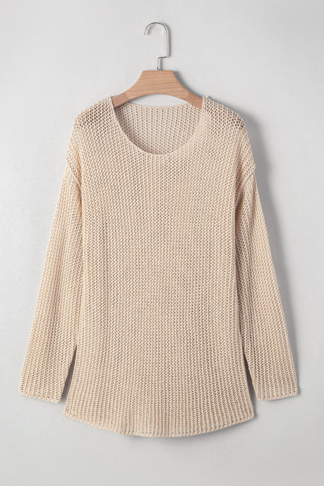 Hadley Crochet Hollow-out Sweater