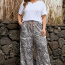  Hadley Patch Drawstring Loose PLUS Pants