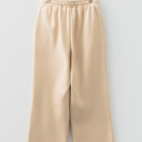  Hailey Elastic Waist Solid Pants