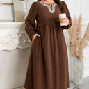  Hallie High Waist Midi PLUS Dress