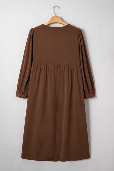 Hallie High Waist Midi PLUS Dress