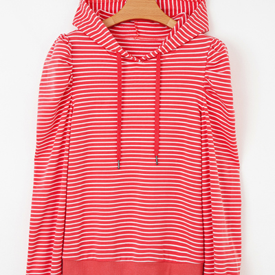 Hallie Puff Sleeve Stripe Hoodie
