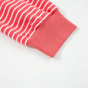  Hallie Puff Sleeve Stripe Hoodie