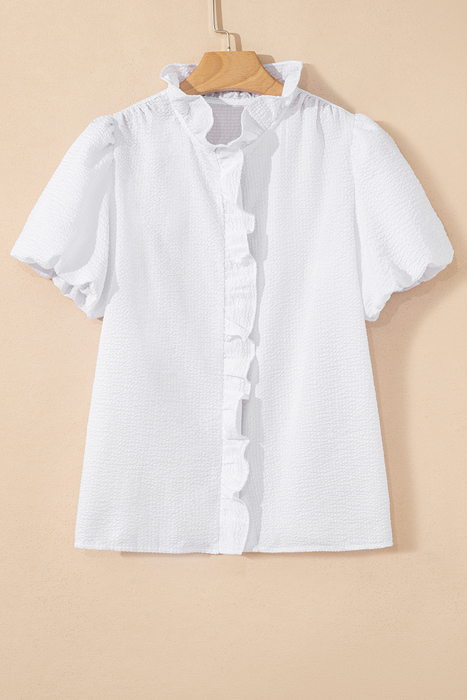 Hallie Short Bubble Sleeve Shirt