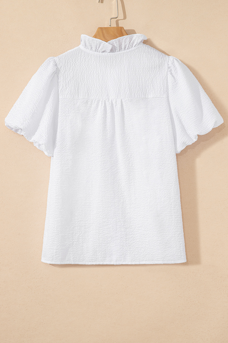 Hallie Short Bubble Sleeve Shirt