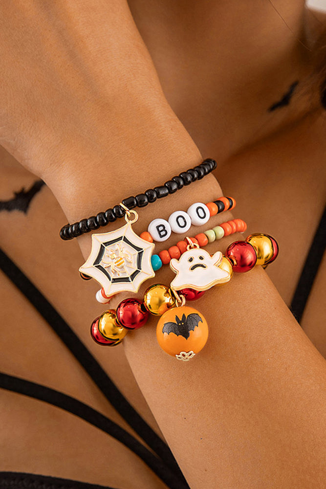 Halloween Beaded Bracelet