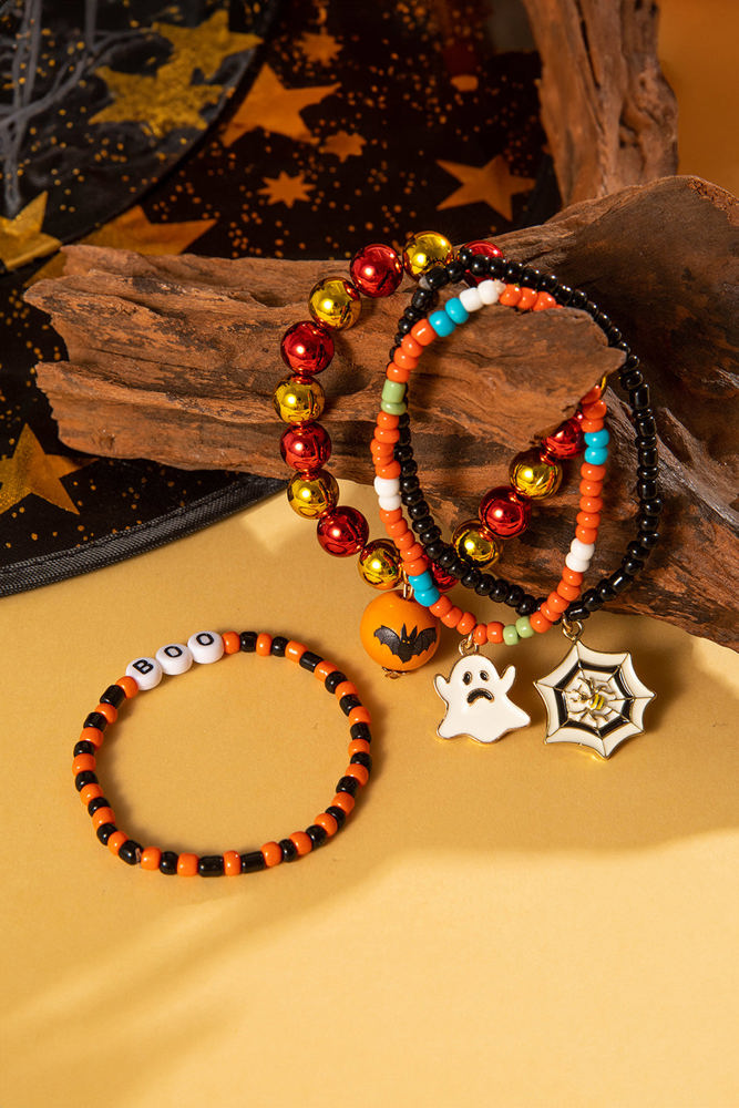 Halloween Beaded Bracelet