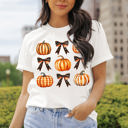 Pumpkin Bow Large Halloween Spooky T-Shirt's