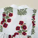  Halo Sleeve Loose Floral Dress