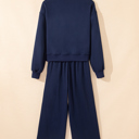  Hana Striped Detail Crewneck Pullover