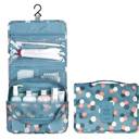 Blue Flower Hangable Cosmetic Bag