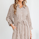  Hanna Sleeve Down Mini Shirt