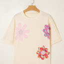  Hannah Flower Patched Loose Top