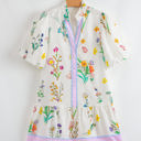  Harlee Floral Short Puff Sleeve Dress