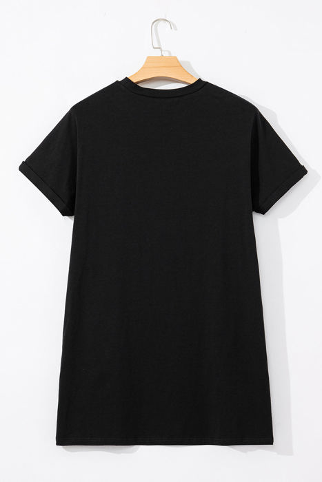 Harlee Nashville Guitar Crew Neck T Shirt Dress