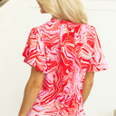  Harley Short Sleeve Mock Blouse