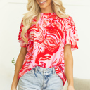  Harley Short Sleeve Mock Blouse