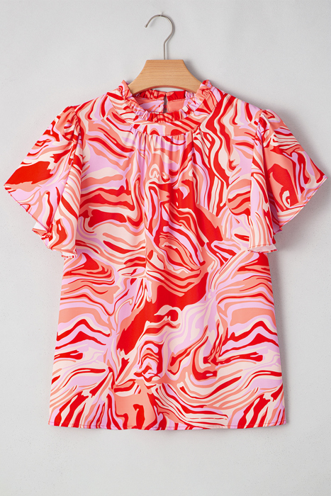 Harley Short Sleeve Mock Blouse