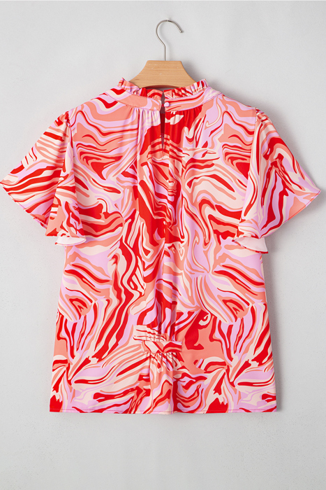 Harley Short Sleeve Mock Blouse