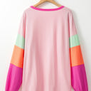 Harlow Plus Size Patchwork Long Sleeve Top