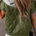  Harlow Quilted Hooded Zip Up Puffer Vest