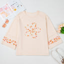  Harmony Plus Size Flower Patched Top