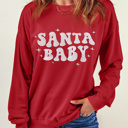  Harper Embroidered Crewneck Christmas Sweatshirt
