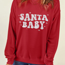  Harper Embroidered Crewneck Christmas Sweatshirt