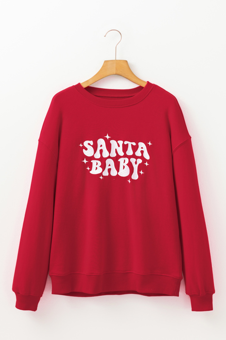 Harper Embroidered Crewneck Christmas Sweatshirt