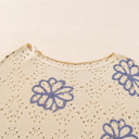  Harper Eyelet Drop Shoulder Sweater