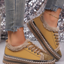 Harper Lace Up Flat Shoes