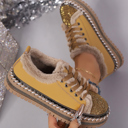  Harper Lace Up Flat Shoes