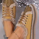 Thai Curry Size 10 Harper Lace Up Flat Shoes