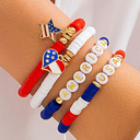  Harper Letter Beaded Bracelet Set