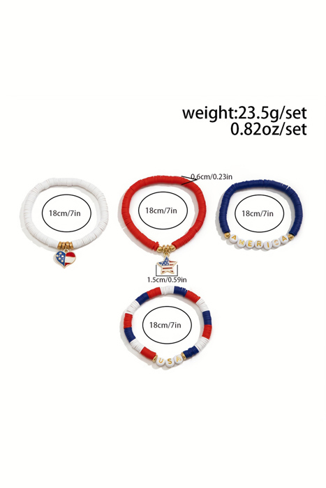 Harper Letter Beaded Bracelet Set