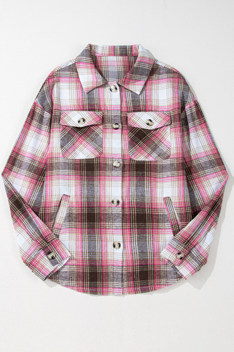 Harper Plaid Flap Up Shacket