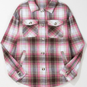  Harper Plaid Flap Up Shacket